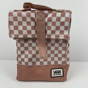 Vans Off The Wall Insulated Lunch Bag Checkerboard Print White Small